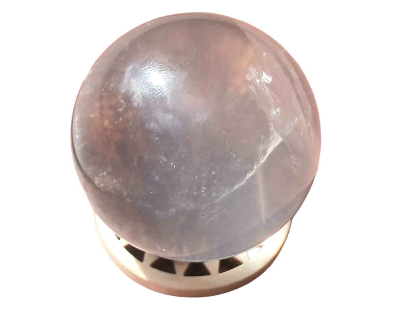 90G Star Blue Rose Quartz Crystal Dendritic Sphere