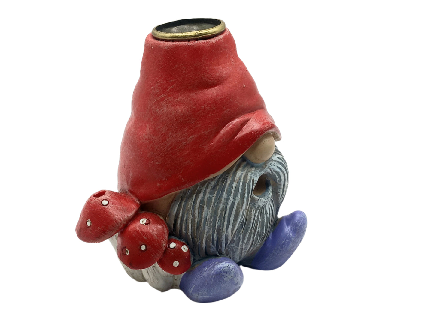 Resin Gnome Backflow Incense Double Holder