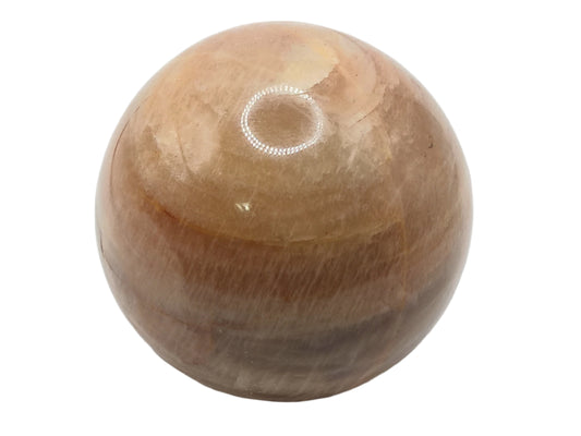 282G Peach Moonstone Crystal Self Standing Sphere