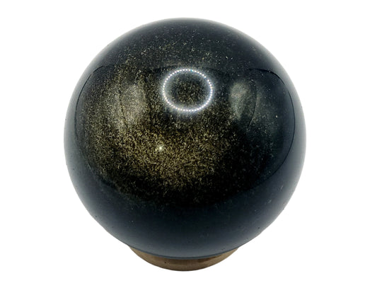229G Golden Obsidian Crystal Sphere