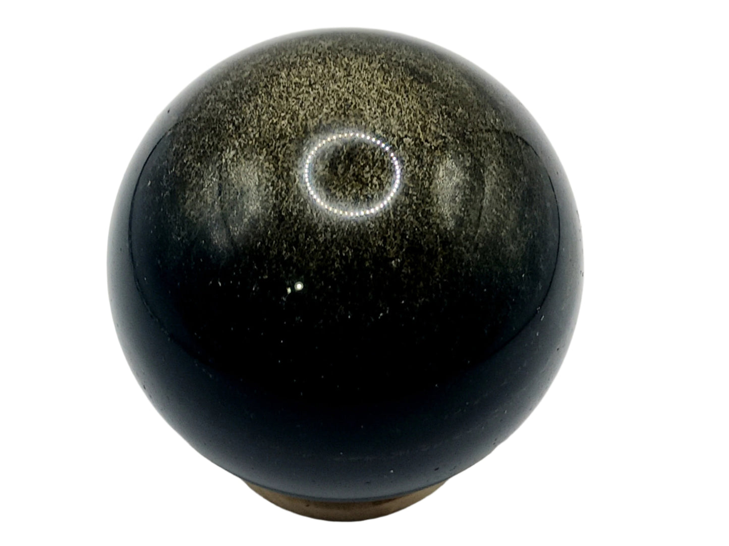 229G Golden Obsidian Crystal Sphere