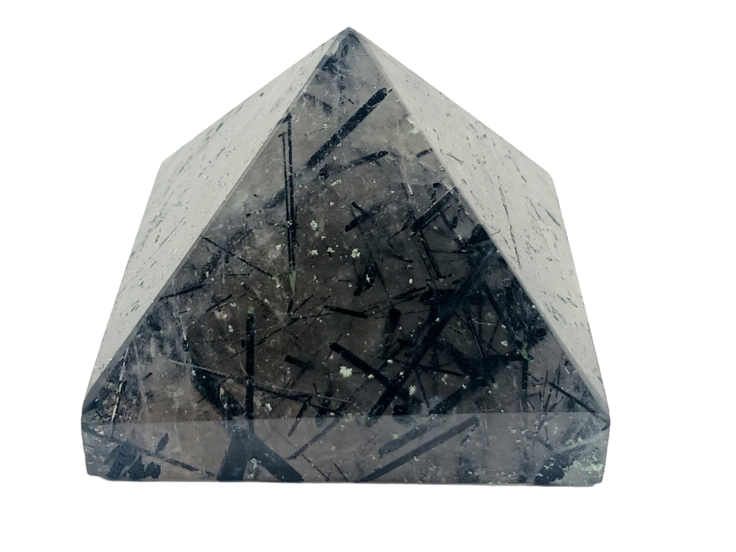 92G Black Tourmaline in Quartz Crystal Pyramid