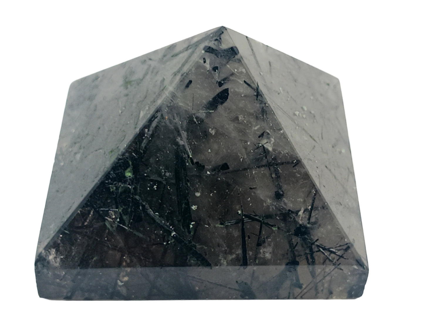 92G Black Tourmaline in Quartz Crystal Pyramid