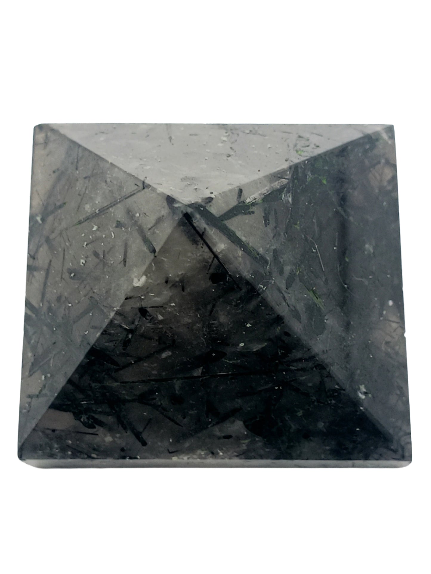 92G Black Tourmaline in Quartz Crystal Pyramid