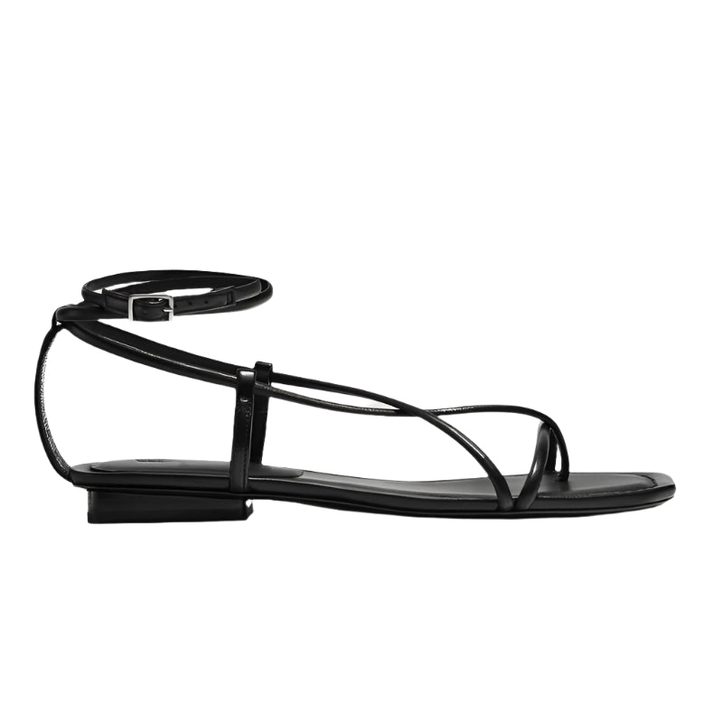 Multi Strap Cowhide Leather Sandals
