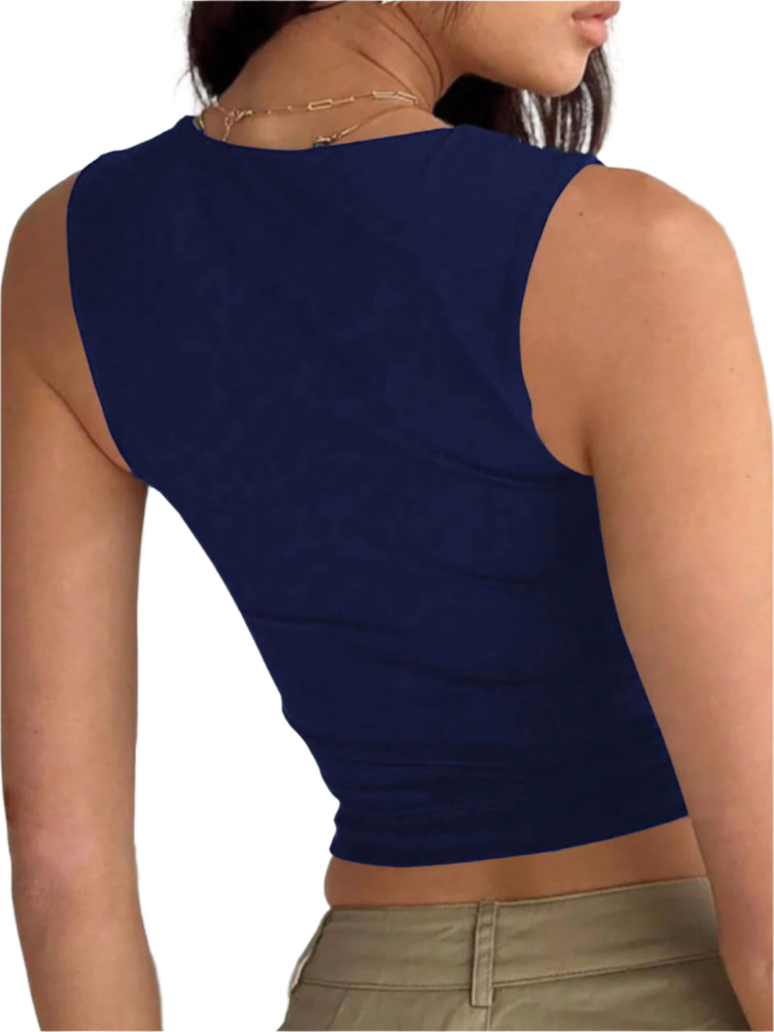 Devine Square Neck Wide Strap Tank