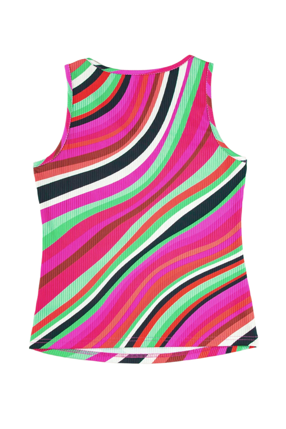 Color Block Round Neck Tank