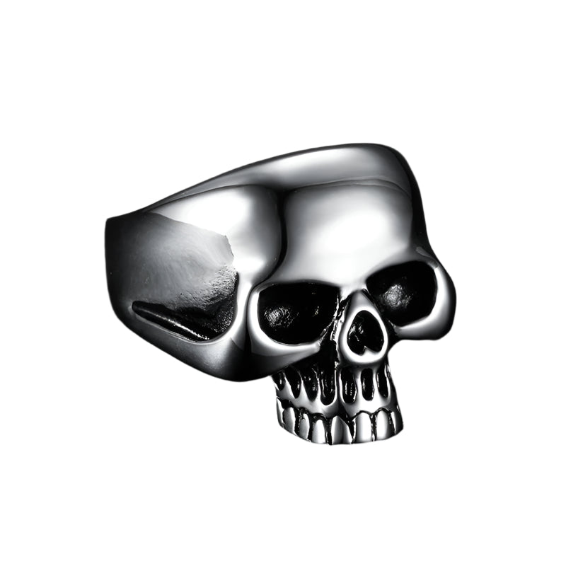 Stainless Steel Jawless Skull Ring