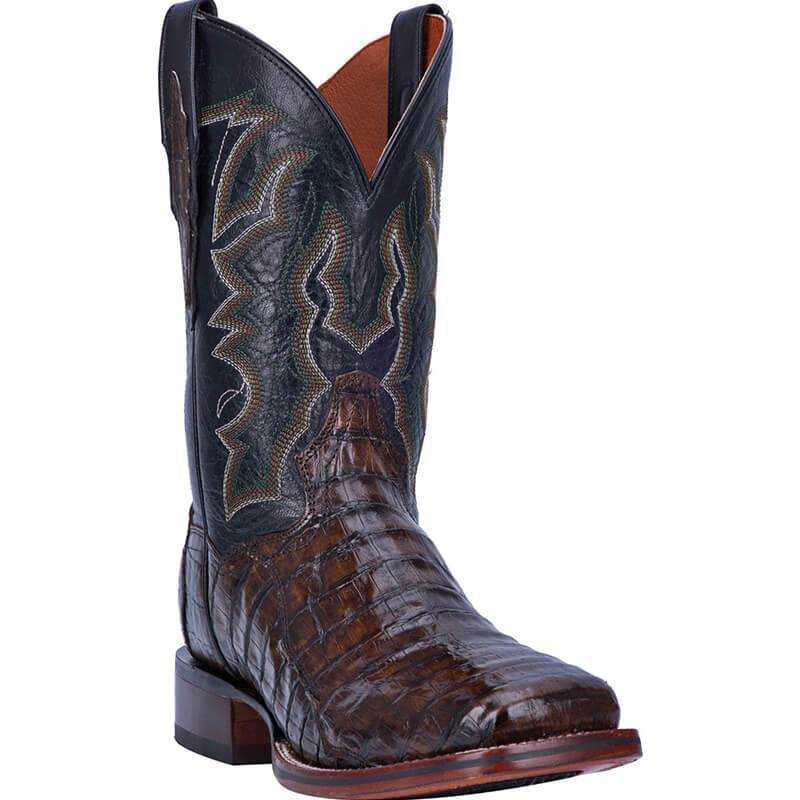 Men's Embossed PU Leather Western Boots