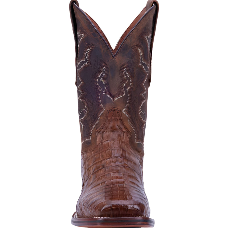 Men's Embossed PU Leather Western Boots