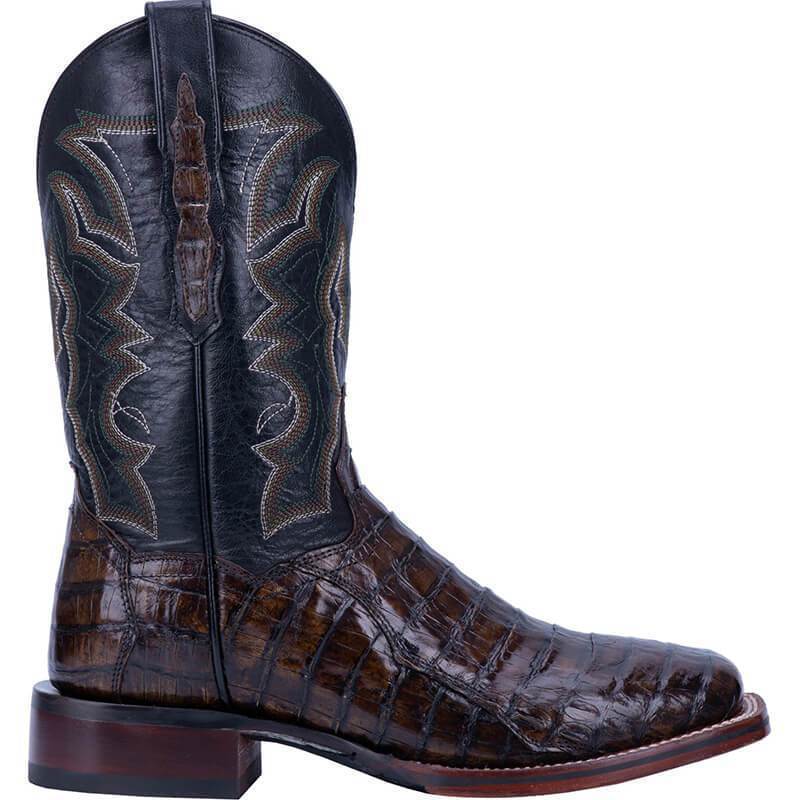 Men's Embossed PU Leather Western Boots