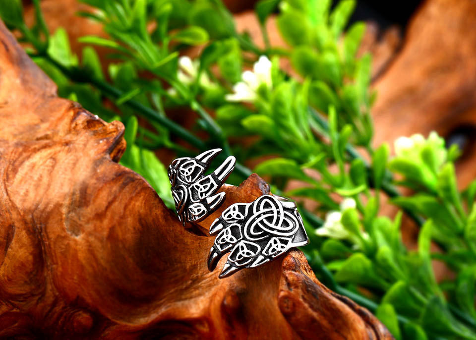 Stainless Steel Bear Claw Ring