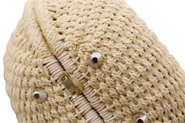 Hand Woven Rattan Handbag