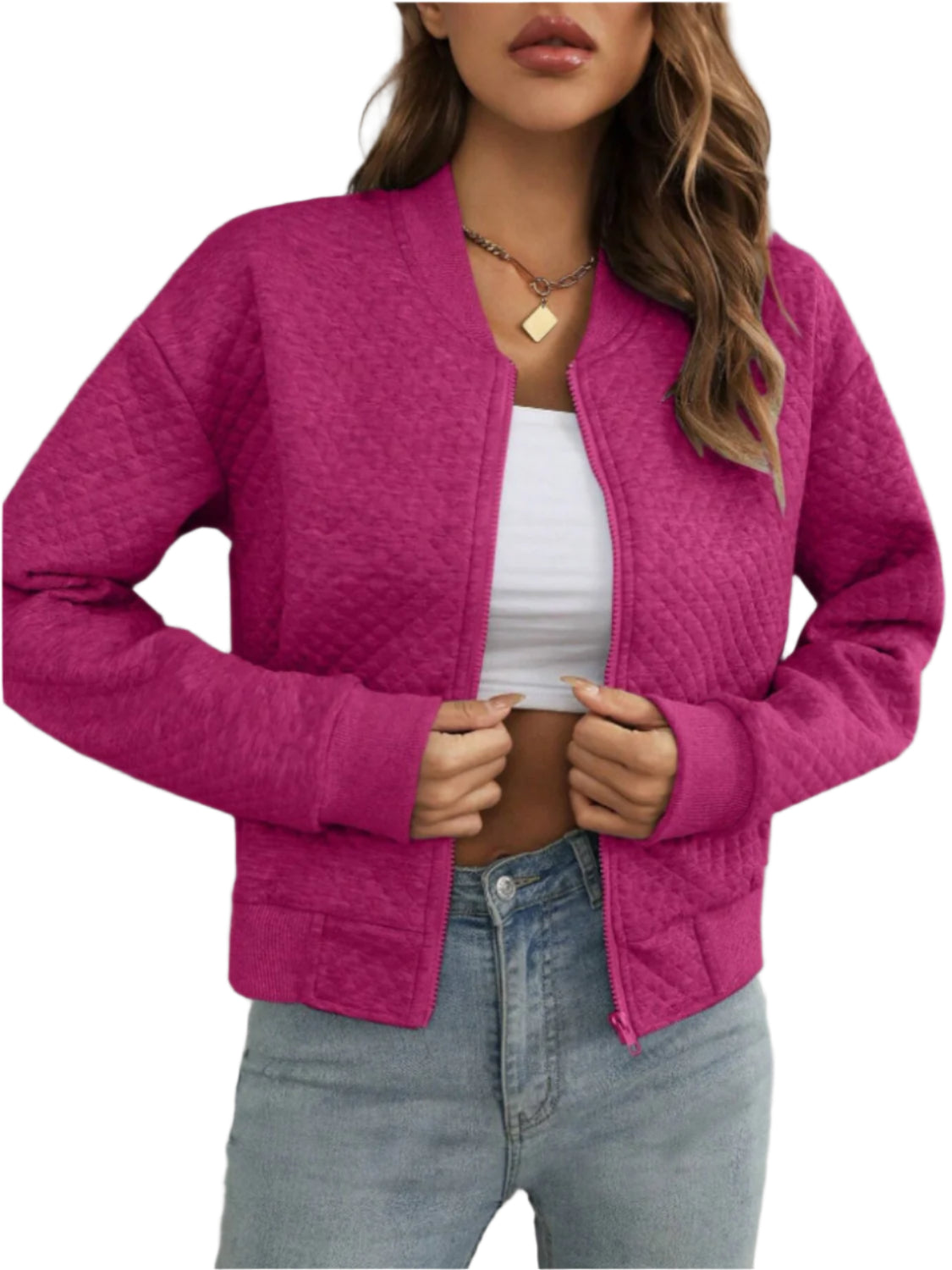 Zip Up Long Sleeve Jacket