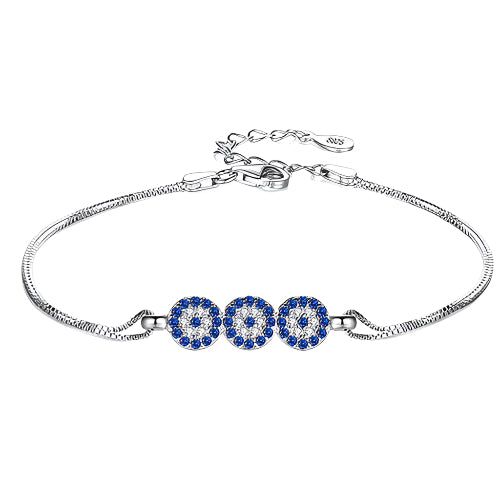 Evil Eye 925 Sterling Silver Bracelet