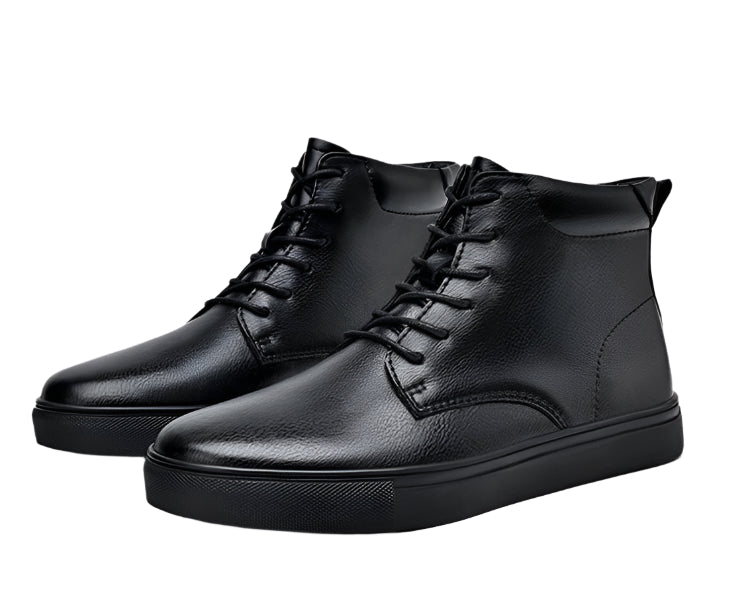 Men's Cowhide Leather Casual High Top