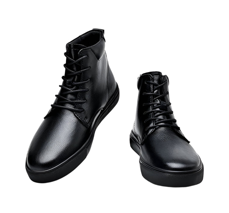 Men's Cowhide Leather Casual High Top