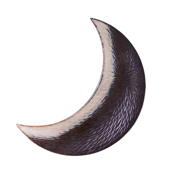 Ceramic Crescent Moon Altar Plate