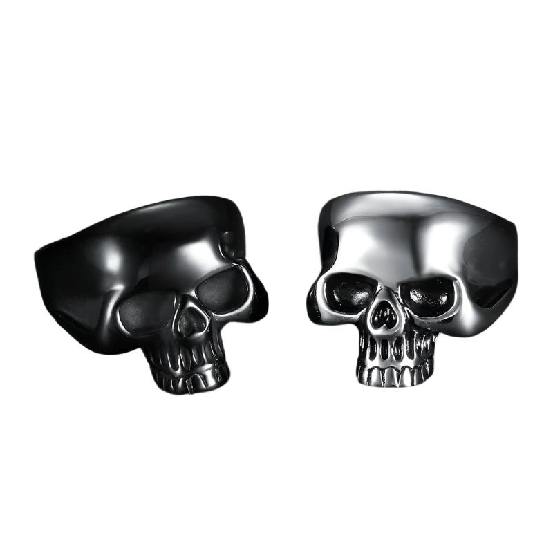 Stainless Steel Jawless Skull Ring
