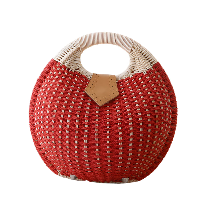 Hand Woven Rattan Handbag