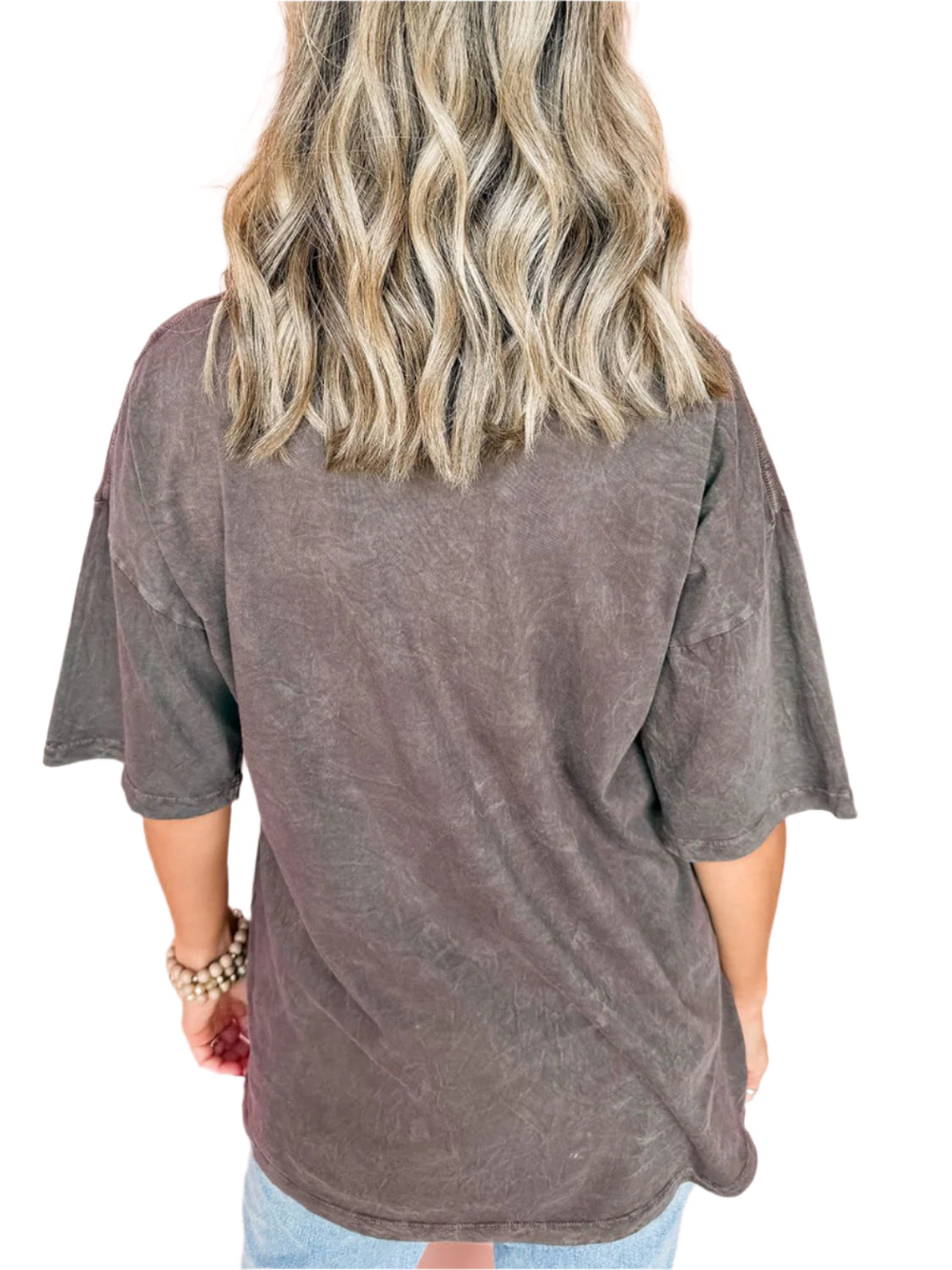 Cheetah Mineral Wash Round Neck Half Sleeve T-Shirt