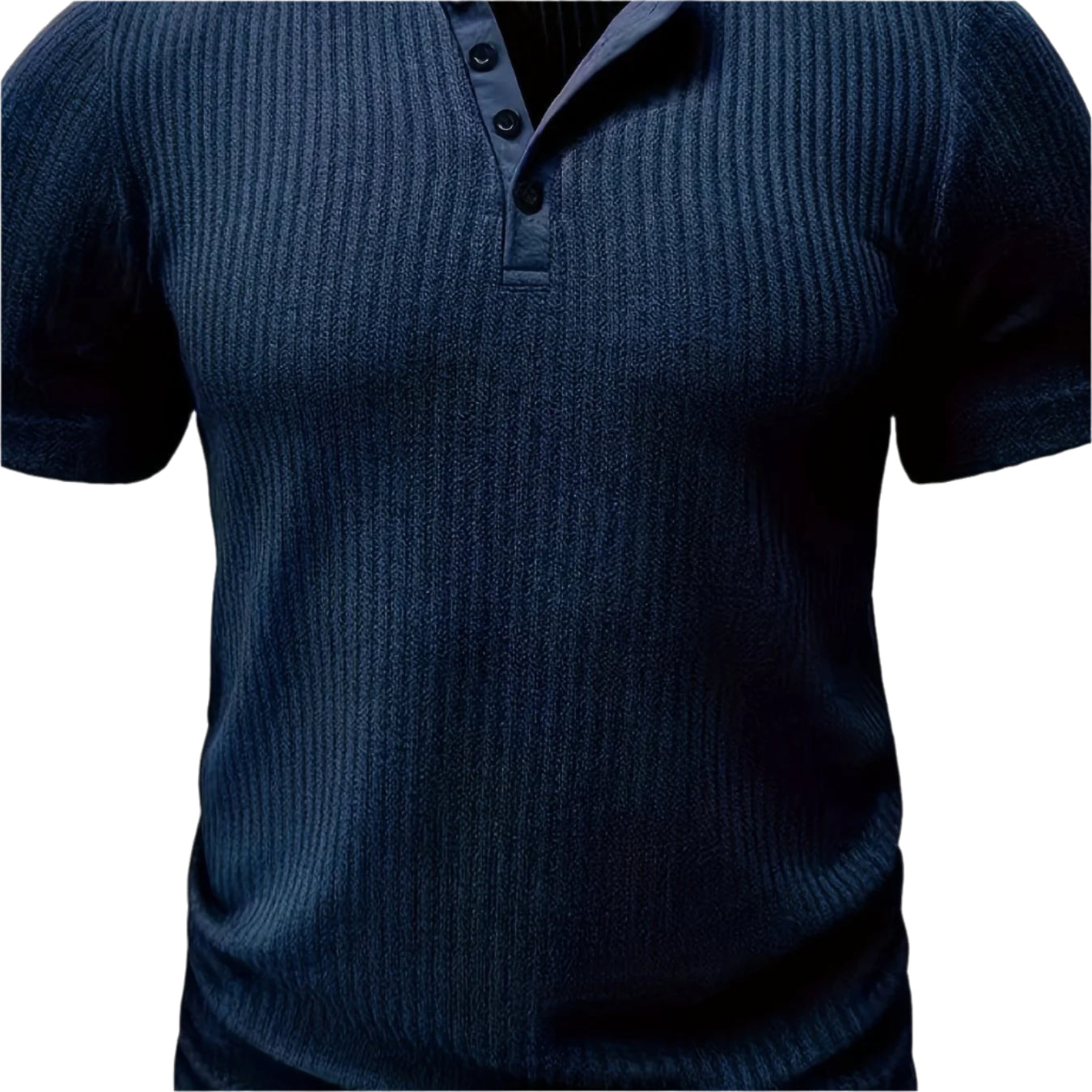 Men's Short Sleeve Button T Shirt
