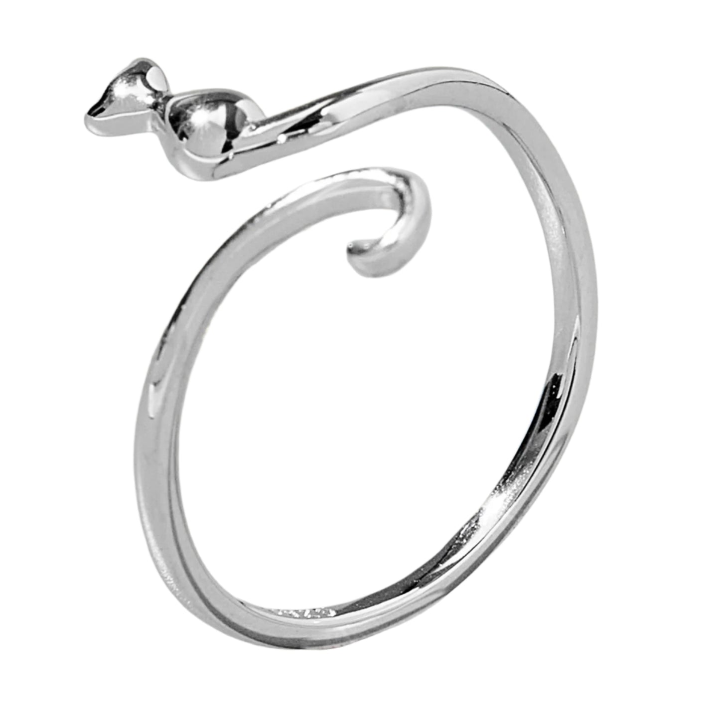 Cat Shape 925 Sterling Silver Ring