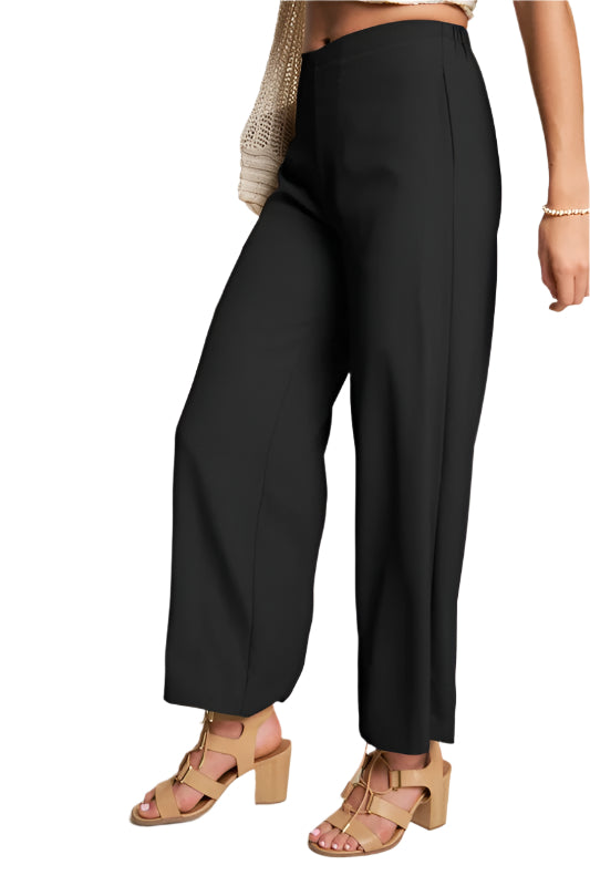 Davi & Dani Wide Leg Mid-Rise Pants