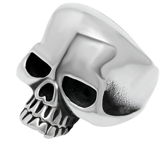 Stainless Steel Jawless Skull Ring