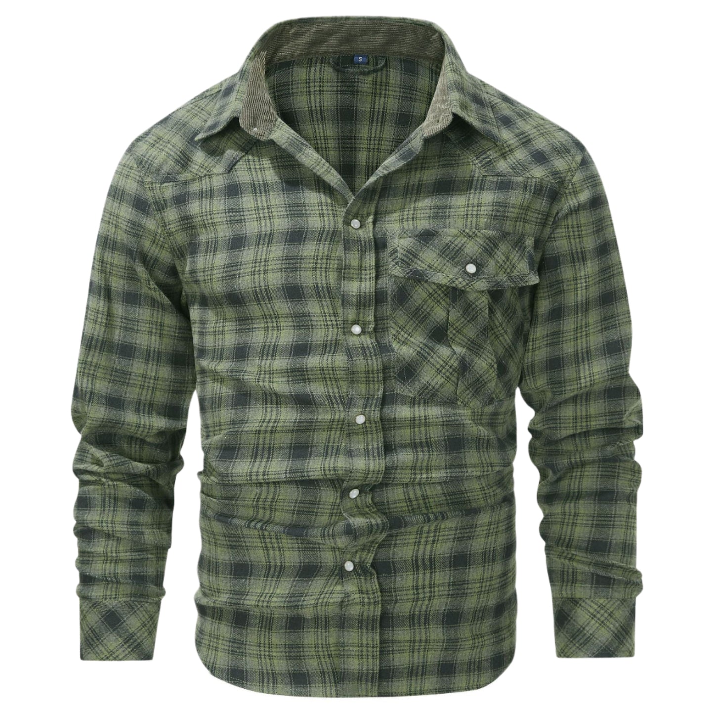 Men's Long Sleeve Pearl Button Shirt