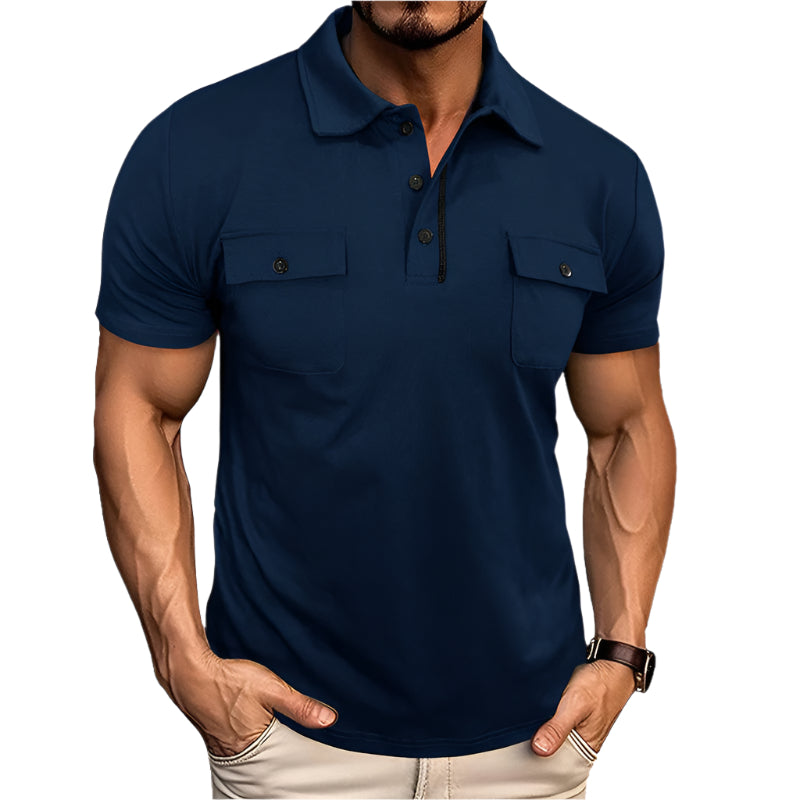 Men's Short Sleeve Pocket Polo Shirt