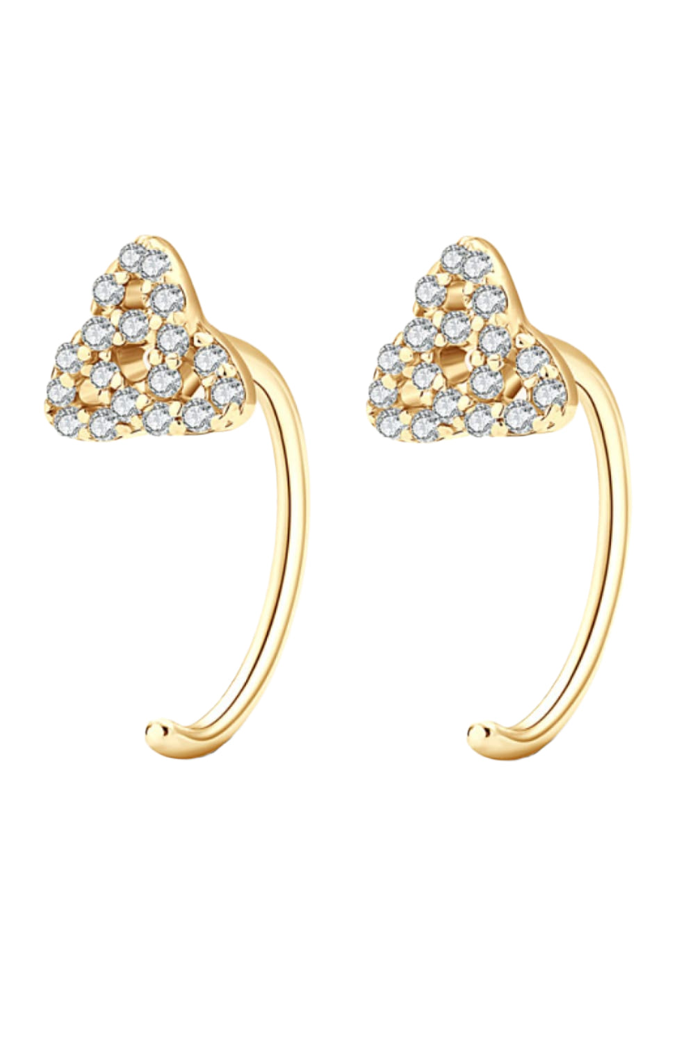 Moissanite Triquetra 925 Sterling Silver Earrings