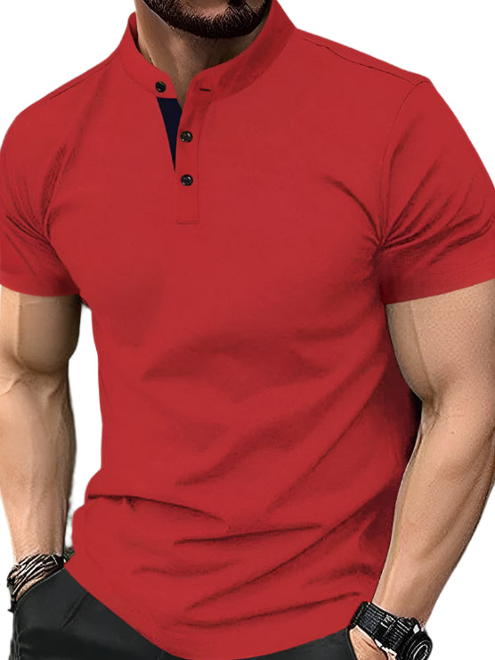 Men's Contrast Collar T-Shirt
