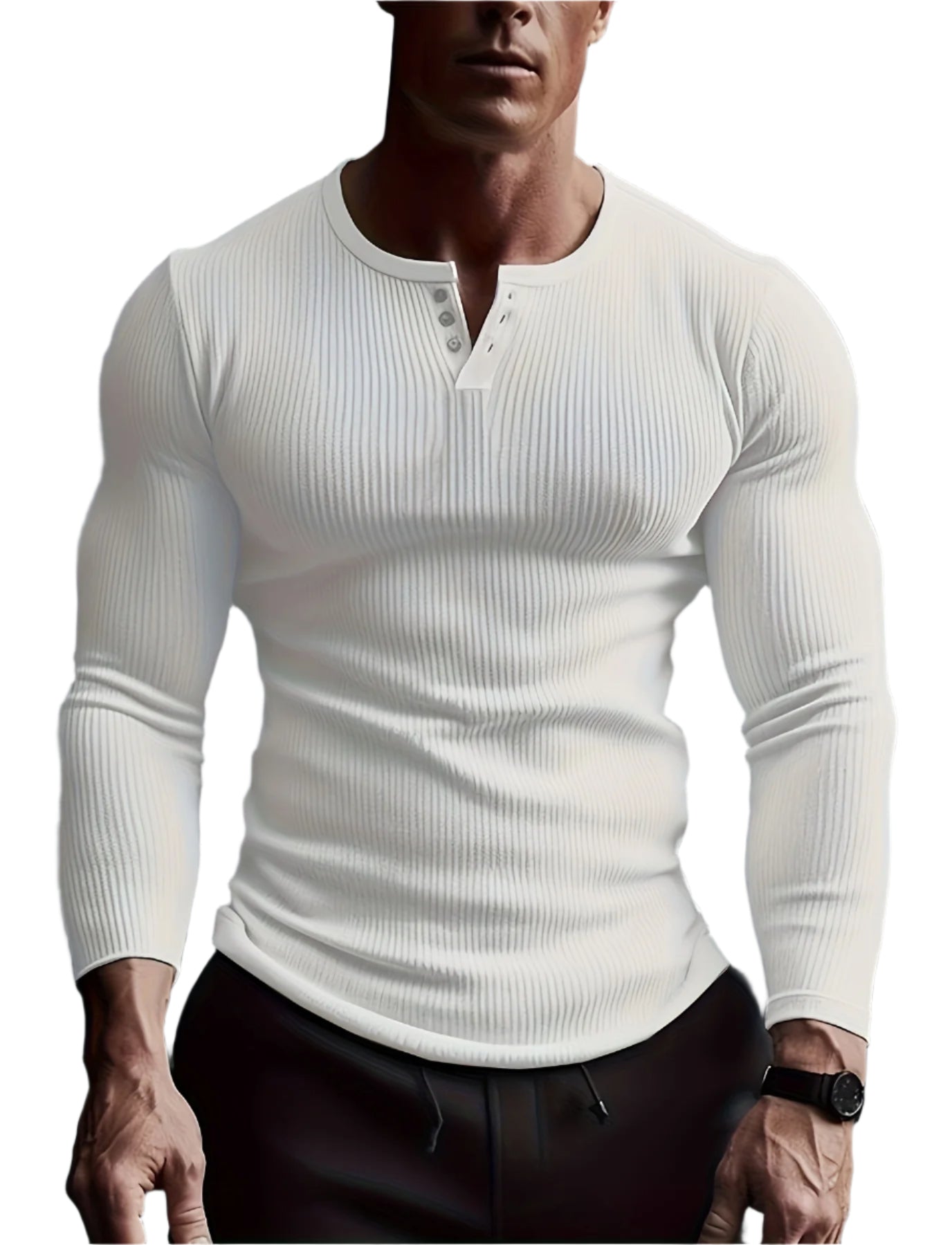 Men's Crew Neck Long Sleeve T-Shirt