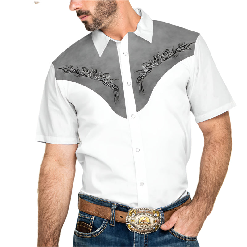 Collard Men's Western Button Down Shirt