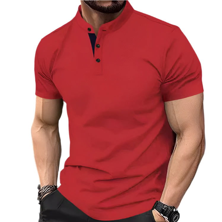 Men's Contrast Collar T-Shirt