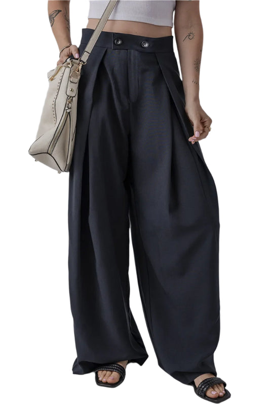 Wide Leg Pants with Pockets