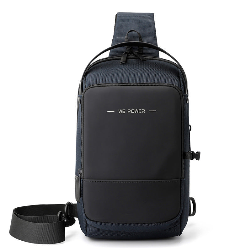 Men's USB Charging Chest Bag