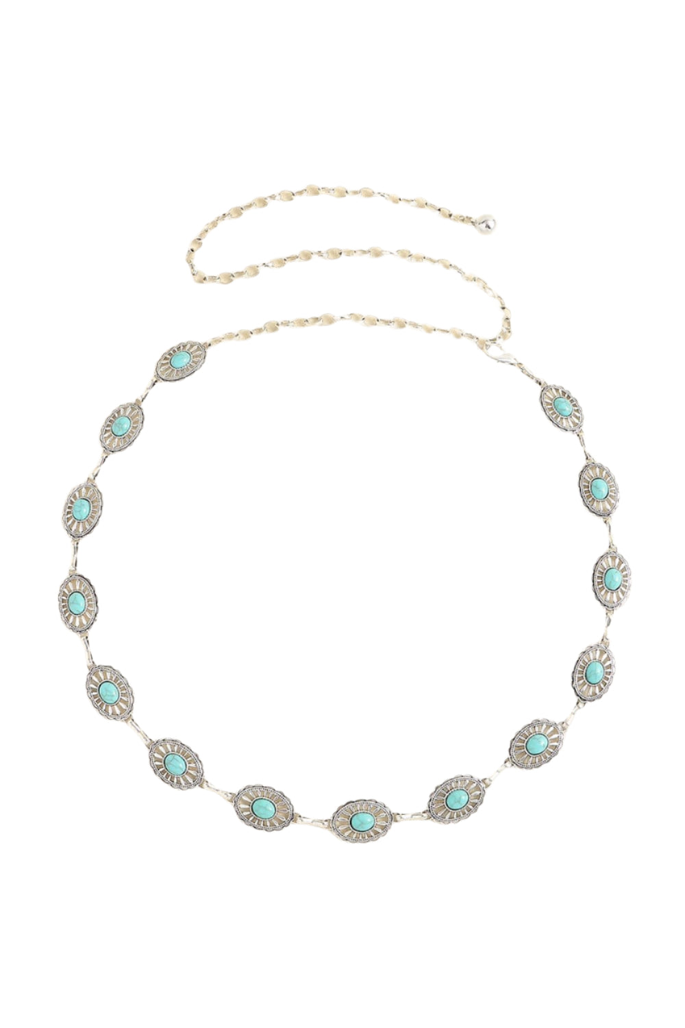 Vintage Turquoise Alloy Belt