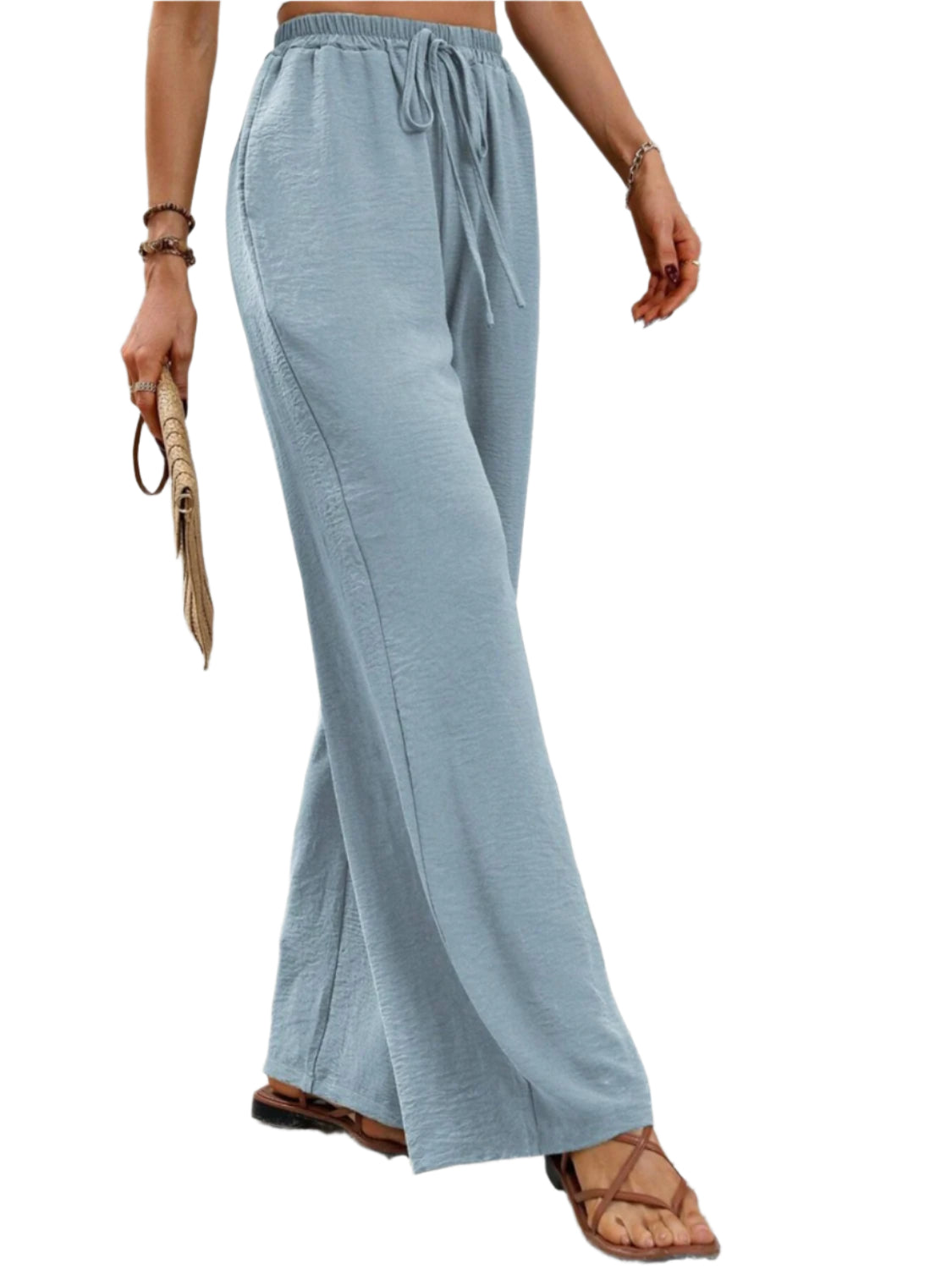 Wide Leg Drawstring Pants