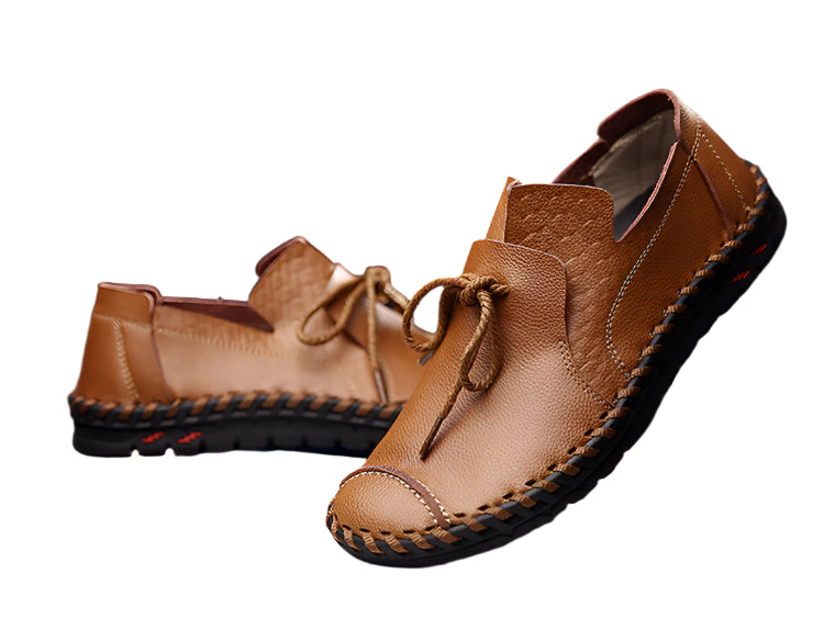 Men's Cowhide Leather Hand Stitched Loafers