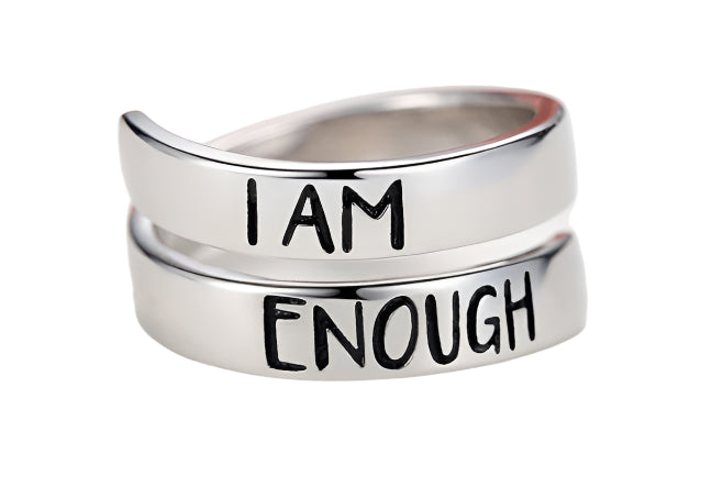 925 Sterling Silver I Am Enough Ring