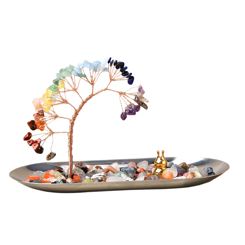 Mixed Crystal Lucky Money Tree Incense Burner