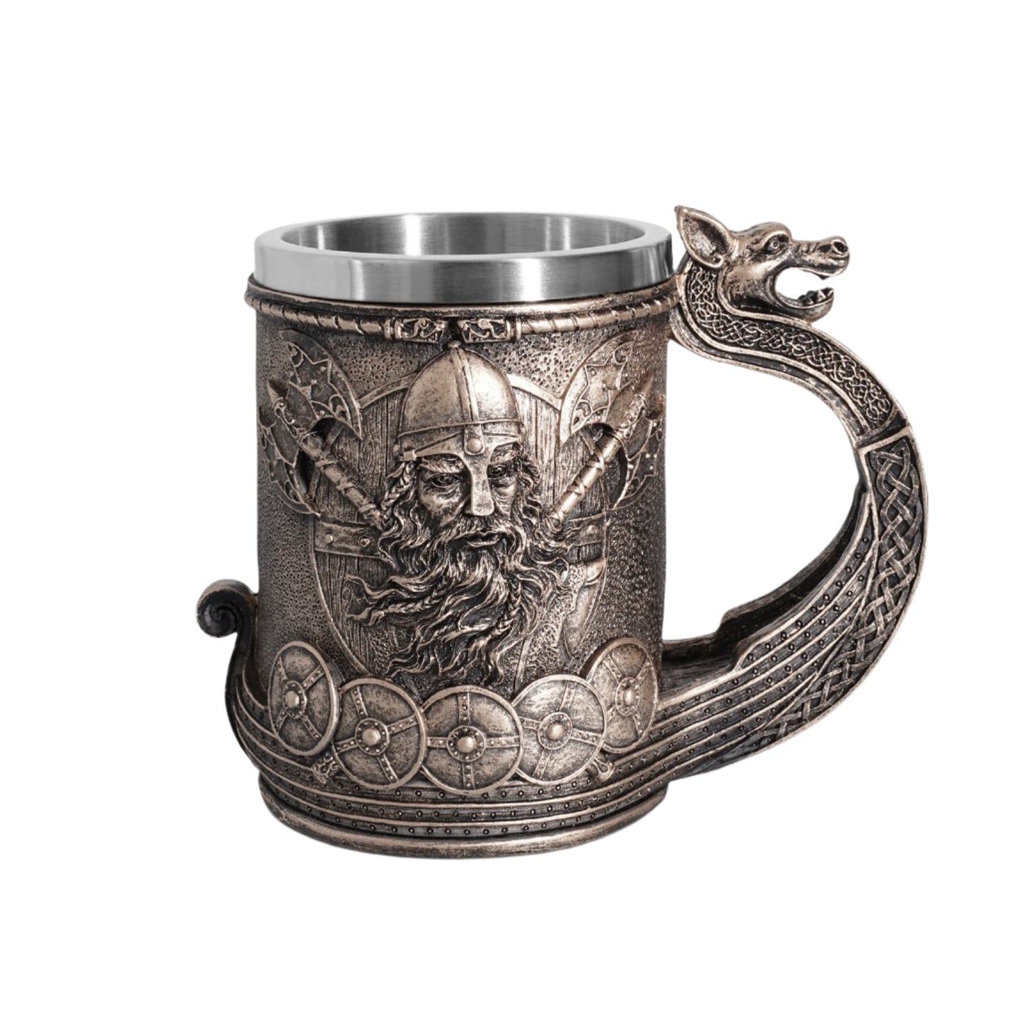 Handmade Norse Viking Beer Stein Resin Altar Mug