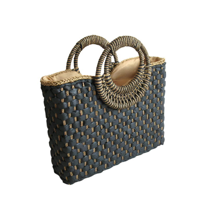 Hand Woven Straw Tote