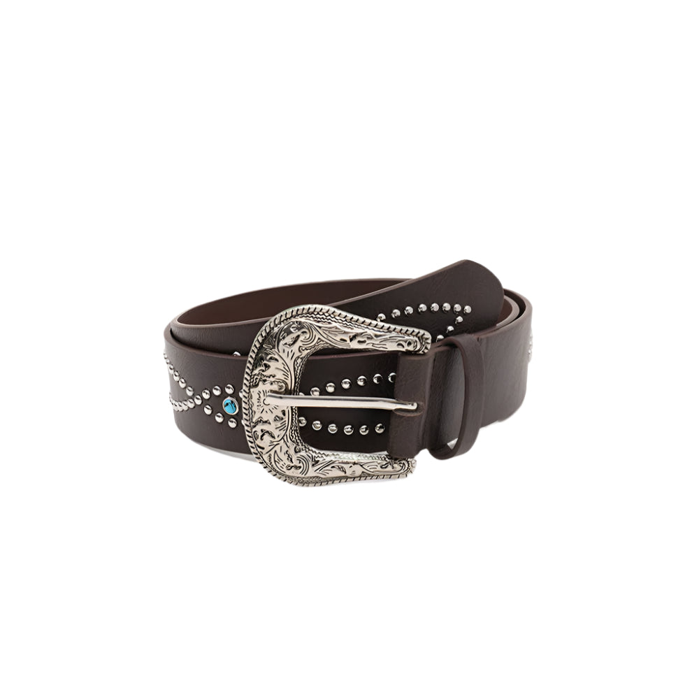 PU Leather Rhinestone Belt
