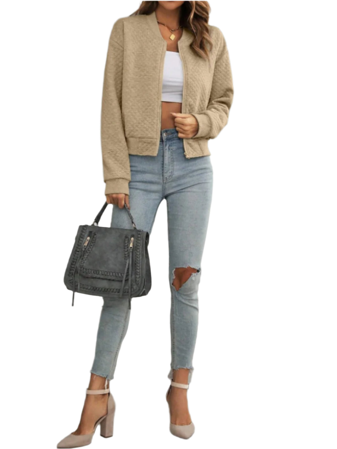 Zip Up Long Sleeve Jacket