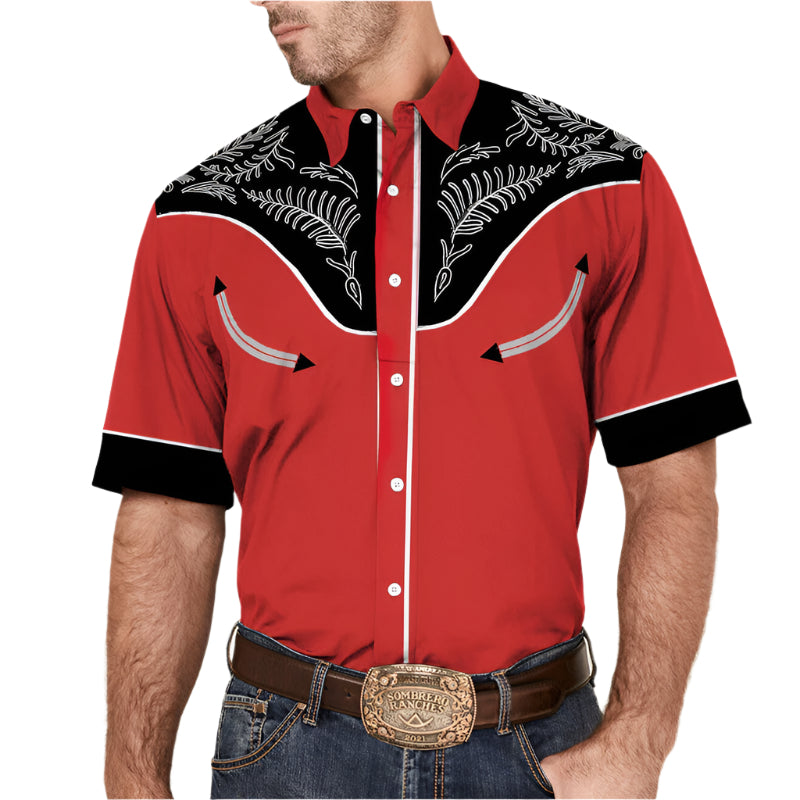 Collard Men's Western Button Down Shirt