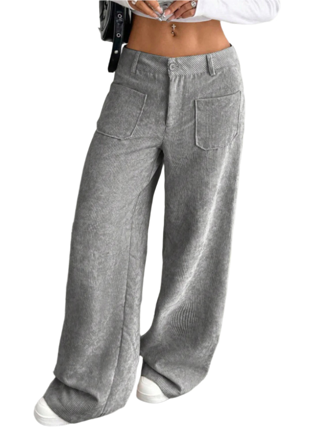 Wide Leg Pants with Pockets