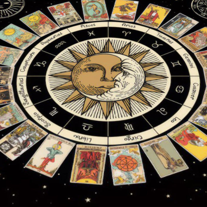 Colorful Tarot  Altar Cloth